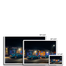 Load image into Gallery viewer, Turquoise Porsches Framed Print