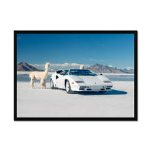 Load image into Gallery viewer, Countach Alpacas Landscape Framed Print