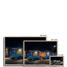 Load image into Gallery viewer, Turquoise Porsches Framed Print