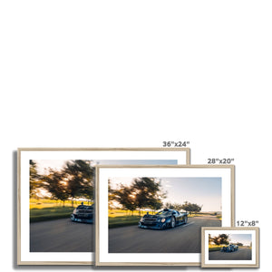 CLK GTR - Blue Framed & Mounted Print