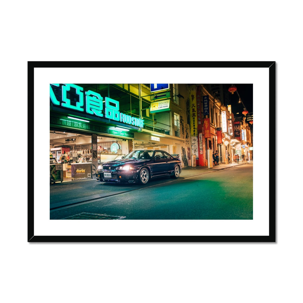 R33 GTR 400R Framed & Mounted Print