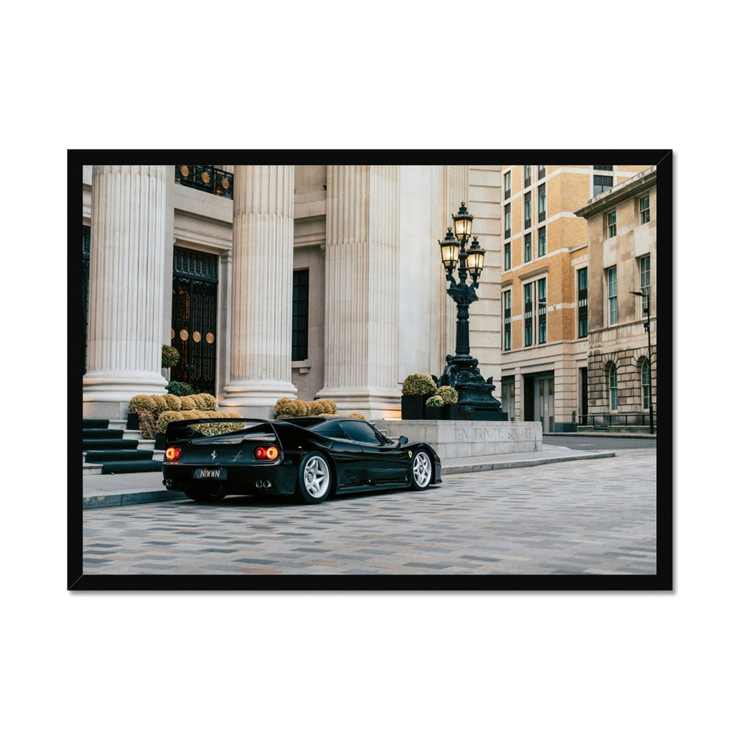 F50 Nero Framed Print