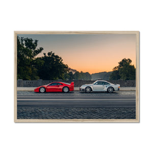 F40 & 959 Framed Print
