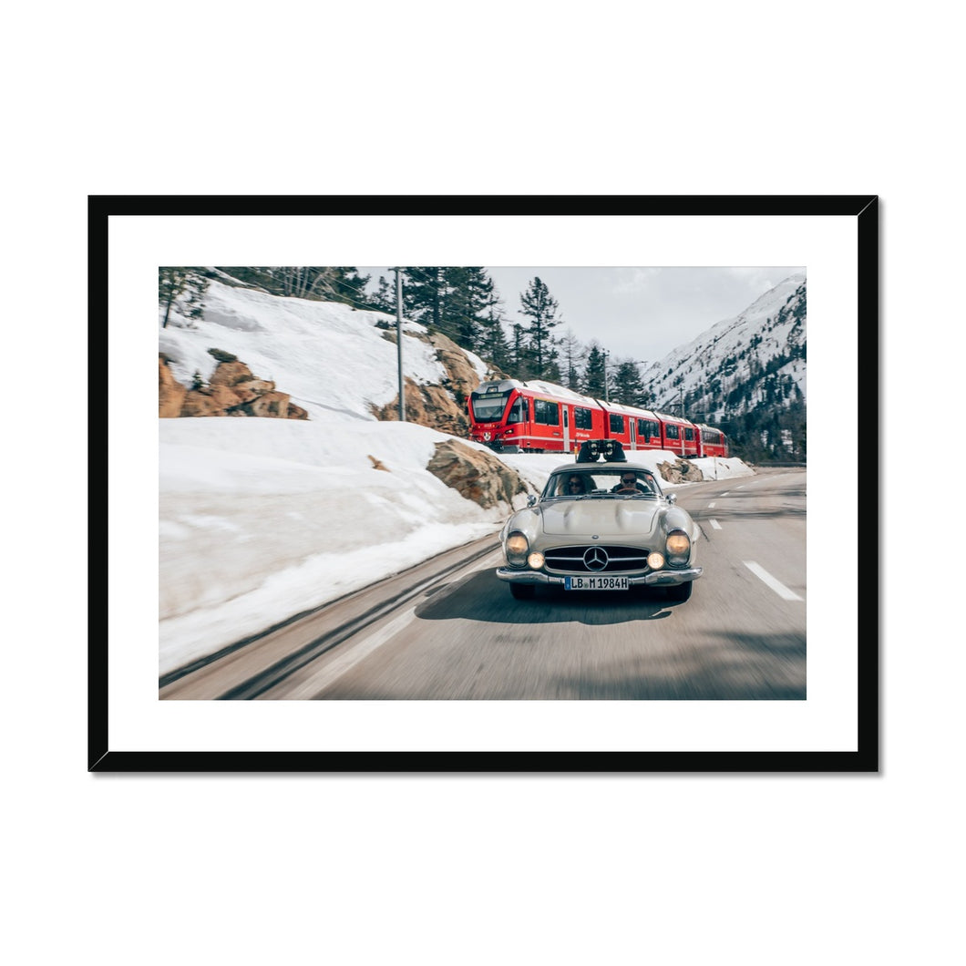 300 SL -  St Moritz Framed & Mounted Print