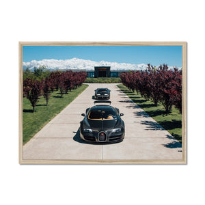 Bugatti Veyron & EB110 Framed Print