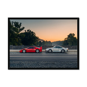 F40 & 959 Framed Print