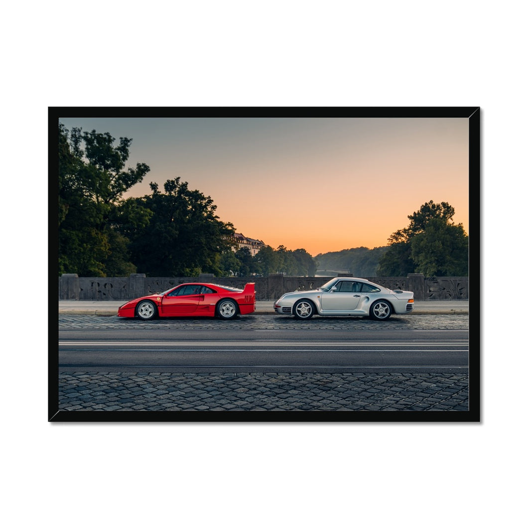 F40 & 959 Framed Print