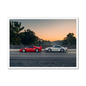 F40 & 959 Framed Print