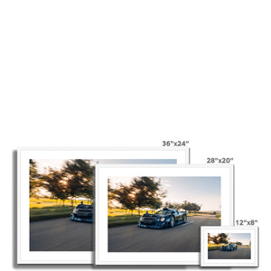 CLK GTR - Blue Framed & Mounted Print
