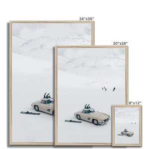 300SL Skiing Framed Print