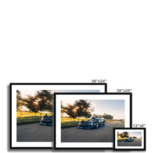 CLK GTR - Blue Framed & Mounted Print