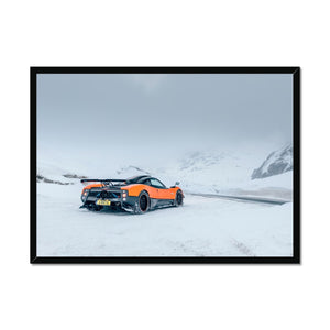 Cinque Snow Framed Print