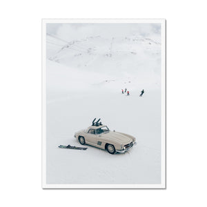 300SL Skiing Framed Print